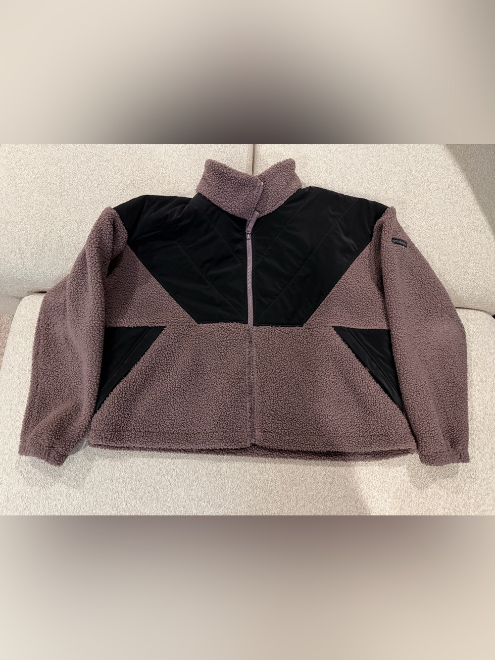 Columbia Purple Sherpa Fleece Jacket EUC